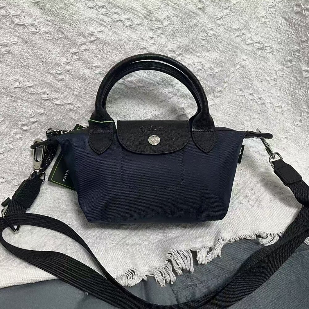 Longchamp Navy Blue Mini Crossbody Bag